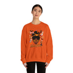 HALLOWEEN QUEEN Unisex Crewneck Sweatshirt GOOD VIBES SISTERHOOD