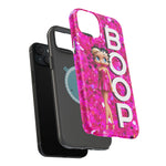 Betty Boop Pink Glitter Magnetic Tough Cases, Boop Lover, Betty Lover, Betty Boop Gift, Boop Lover Gift