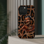 Betty Boop Leopard Cougar Print Magnetic Tough Cases, Boop Lover, Betty Lover, Betty Boop Gift, Boop Lover Gift