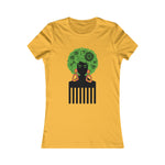 SISTERHOOD Lime Lace and Earrings Unisex Heavy Cotton Tee CULTURAL WEAR