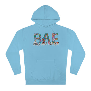 BAE Black and Educated, graphic designs, flowers, custom hoodies