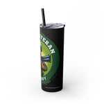 PROUD VETERAN US ARMY W2 Skinny Tumbler with Straw, 20oz CULTURAL GIFTS ACCESSORIES