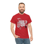 Proud to Serve, custom graphic t-shirt for veterans, unisex t-shirt, military veteran shirts, patriotic shirts