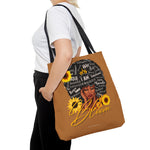 BLOOM Tote Bag Light Brown UNISEX MESSENGER BAG SISTERHOOD GOOD VIBES CULTURAL ACCESSORIES