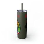 EXPLORING THE WORLD Skinny Tumbler with Straw, 20oz GOOD VIBES RV TRAVEL SISTERHOOD ACCESSORIES