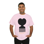 SOUL HAIR HEAD PARTED HEART Cotton Tee of Unisex Heavy Cotton Tee CULTURAL WEAR