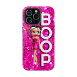 Betty Boop Pink Glitter Magnetic Tough Cases, Boop Lover, Betty Lover, Betty Boop Gift, Boop Lover Gift