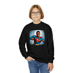 SUPER HERO BOY Crewneck Sweatshirt CULTURAL DESIGNS BACK TO SCHOOL WEAR KIDS