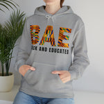 BAE black and educated kente cloth graphic print hoodie sweatshirt