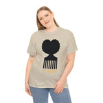 SOUL HAIR HEAD PARTED HEART Cotton Tee of Unisex Heavy Cotton Tee CULTURAL WEAR