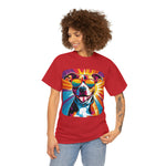 Pit Bull in shades, cool t-shirts, dog graphic shirts, fun shirts with dogs, unisex t-shirts