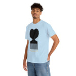 SOUL HAIR HEAD PARTED HEART Cotton Tee of Unisex Heavy Cotton Tee CULTURAL WEAR