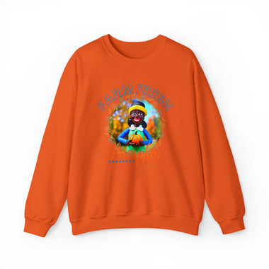 FARM FRESH Unisex HALLOWEEN Crewneck Sweatshirt GOOD VIBES SISTERHOOD CULTURAL WEAR