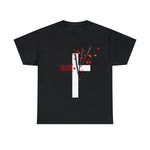 FORGIVEN ON THE CROSS  Unisex Heavy Cotton Tee FAITH AND GOOD VIBES