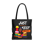 JUST KEEP TEACHING Tote Bag UNISEX MESSENGER BAG ACCESSORIES