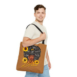 BLOOM Tote Bag Light Brown UNISEX MESSENGER BAG SISTERHOOD GOOD VIBES CULTURAL ACCESSORIES