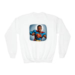 SUPER HERO BOY Crewneck Sweatshirt CULTURAL DESIGNS BACK TO SCHOOL WEAR KIDS