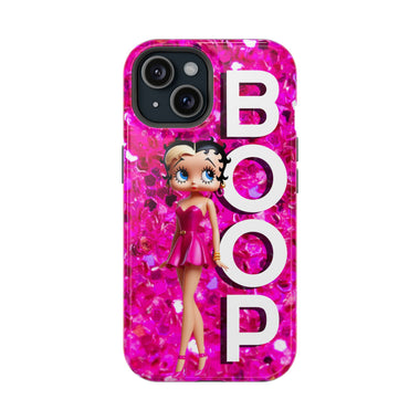 Betty Boop Pink Glitter Magnetic Tough Cases, Boop Lover, Betty Lover, Betty Boop Gift, Boop Lover Gift