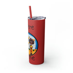 I GO WHERE THE ROAD TAKES ME Skinny Tumbler with Straw, 20oz RV TRAVEL SISTERHOOD ACCESSORIES