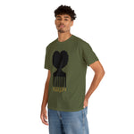 SOUL HAIR HEAD PARTED HEART Cotton Tee of Unisex Heavy Cotton Tee CULTURAL WEAR