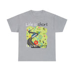 LIFE IS SHORT TRAVEL LONG Unisex Cotton Tee  GOOD VIBES RV LIVING