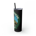 PROUD VETERAN US ARMY FEMALE Skinny Tumbler with Straw, 20oz CULTURAL GIFTS ACCESSORIES