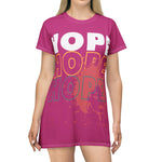 HOPE FOR SISTERHOOD T-Shirt Dress (AOP)