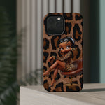 Betty Boop Leopard Cougar Print Magnetic Tough Cases, Boop Lover, Betty Lover, Betty Boop Gift, Boop Lover Gift