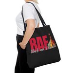 BAE BLACK AND EDUCATED BLACK RED Tote Bag UNISEX MESSENGER BAG GOOD VIBES ACCESSORIES