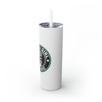 BLACK GIRL MAGIC STARBUCKS COFFEE WHITE  Skinny Tumbler with Straw, 20oz CULTURAL GIFTS ACCESSORIES