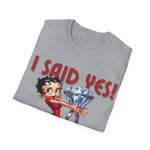 Betty Boop Shirt, Engagement Shirt, engagement customer,  wedding engag,  T-Shirt