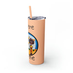 I GO WHERE THE ROAD TAKES ME Skinny Tumbler with Straw, 20oz RV TRAVEL SISTERHOOD ACCESSORIES