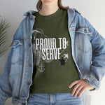 Proud to Serve, custom graphic t-shirt for veterans, unisex t-shirt, military veteran shirts, patriotic shirts