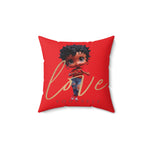 Betty Boop Pillow, Betty Boop, Black Betty Boop, Diverse Betty Boop, Valentines Gift, Gift for Girlfriend, Red Pillow, mom gift