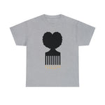 SOUL HAIR HEAD PARTED HEART Cotton Tee of Unisex Heavy Cotton Tee CULTURAL WEAR