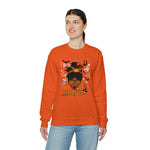 HALLOWEEN QUEEN Unisex Crewneck Sweatshirt GOOD VIBES SISTERHOOD