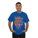 Behind Every Praying Woman, graphic faith t-shirt, custom shirts