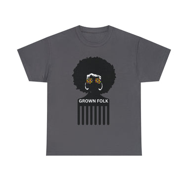 Soul Hair Retro Afro Heavy Cotton Tee of Unisex Heavy Cotton Tee