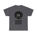 Soul Hair Retro Afro Heavy Cotton Tee of Unisex Heavy Cotton Tee