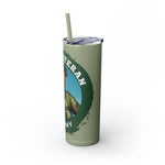 PROUD VETERAN US ARMY FEMALE Skinny Tumbler with Straw, 20oz CULTURAL GIFTS ACCESSORIES