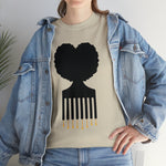 SOUL HAIR HEAD PARTED HEART Cotton Tee of Unisex Heavy Cotton Tee CULTURAL WEAR