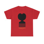 SOUL HAIR HEAD PARTED HEART Cotton Tee of Unisex Heavy Cotton Tee CULTURAL WEAR