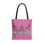 BAE BLACK AND EDUCATED PINK FLOWER Tote Bag UNISEX MESSENGER BAG  ACCESSORIES