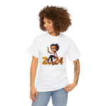 Betty Boop, Black Betty Boop, Betty Boop New Year, New Year Shirt, Betty Boop Gold 2024