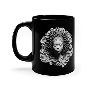 Awaken Queen 11oz black mug coffee cup