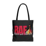 BAE BLACK AND EDUCATED BLACK RED Tote Bag UNISEX MESSENGER BAG GOOD VIBES ACCESSORIES