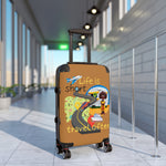 LIFE IS SHORT, TRAVEL OFTEN Hard Case 360 swivel Suitcase with Lock.  GOOD VIBES ACCESSORIES