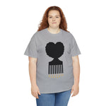 SOUL HAIR HEAD PARTED HEART Cotton Tee of Unisex Heavy Cotton Tee CULTURAL WEAR