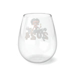 Betty Boop, Black Betty Boop, New Year Glasses, Stemless Wine Glass, 11.75oz