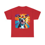 Pit Bull in shades, cool t-shirts, dog graphic shirts, fun shirts with dogs, unisex t-shirts